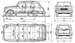 Чертеж ВАЗ-2104