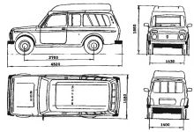 Чертеж ВАЗ-2129