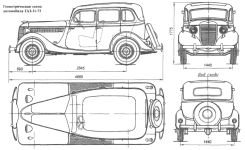 Чертеж ГАЗ 11-73