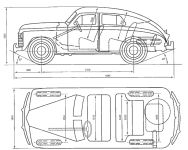 Чертеж ГАЗ-М-20 1-й серии