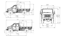 Чертеж ГАЗон Next 4х4