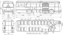 Чертеж ЛиАЗ-677В