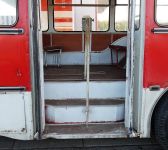 Задняя площадка автобуса ЛиАЗ-677Б