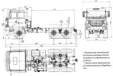 Чертеж Урал-М 4320-4551-81 6x6