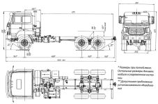Чертеж Урал-М 4320-4971-80 6x6