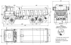 Чертеж Урал-М 55571-3121-80 6х6