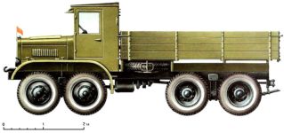 Силуэт грузовика&nbsp;ЯГ-12