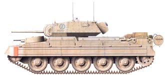 Силуэт танка Cruiser Mk.VIA «Crusader I»