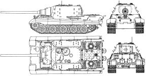 Чертеж САУ Jagdtiger