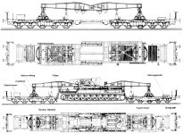 Чертеж железнодорожного транспортера для мортир "Karl"