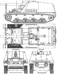 Чертеж Geschützwagen IIIIV (Sf) Nashorn