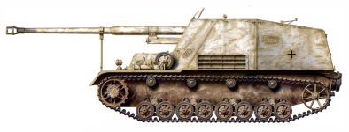 Силуэт 8.8 cm PaK 43/1 auf Geschützwagen III/IV (Sf) Nashorn