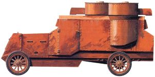 Силуэт бронеавтомобиля Остин-Путиловец